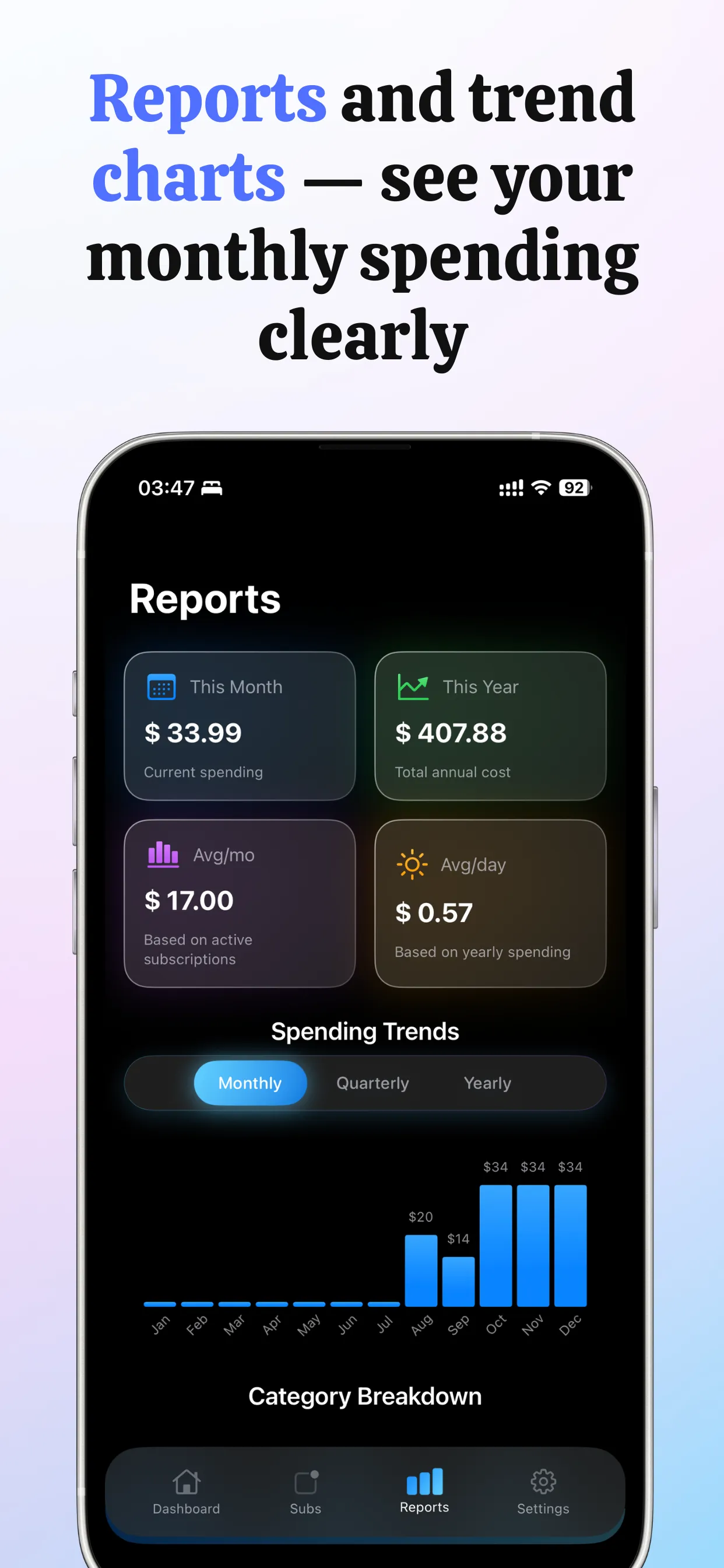 PocketSubs应用截图 3 - iPhone版本界面